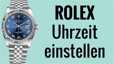 rolex uhrzeit ändern|Rolex armbanduhr manual.